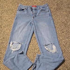 Guess Light Blue Distressed Boyfriend Jeans
